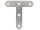 Flachverbinder, T-Form, blank A4 80x18mm