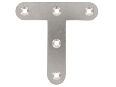 Flachverbinder, T-Form, blank A4 100x18mm