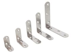 Winkel, runde Enden, blank A4 50x15mm