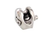 Verdeckbeschlag für Kugelkopf, mit D-Ring, konkav