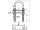 U-Bolzen mit 2 Gegenplatten und 4 Muttern A4 M12x130mm