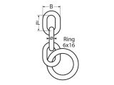 Schaukelkette entsprechend DIN EN 1176 A2 6mm,...
