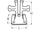 Kettenstopper A4 für Kette 8-10mm