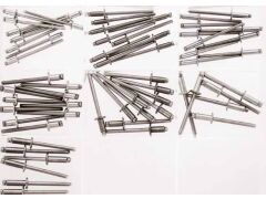 Sortimentskasten Monel-Blindnieten 3,2 - 4 mm,  62 - teilig