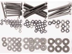 Sortimentskasten Metr. Schrauben Senkkopf + Scheiben und Muttern, 125-teilig / A4-AISI 316