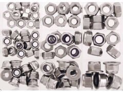 Sortimentskasten Muttern M8 - M12, 90-teilig / A4-AISI 316