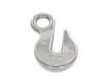 Kettenfanghaken mit Auge A4 für Kette 6mm