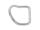 D-Ring gebogen 135° A4 5,0x40x33mm