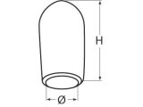 Drahtseilendkappe PVC 1,5x10mm schwarz