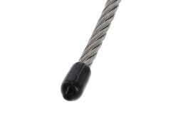 Drahtseilendkappe PVC 2,0x10mm schwarz