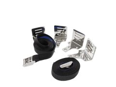 Gurtband-Halter-Set für Rettungsinseln und Tanks A4/Polyester 25x3.500mm, 4Halter+2Gurte, MT-Serie