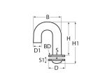Schwanenhals mit Konterplatte, MT-Serie A4 20mm