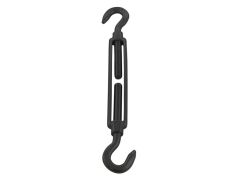 Spannschloss A4 M5, Haken-Haken, schwarz matt