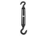 Spannschloss A4 M8, Haken-Haken, schwarz matt
