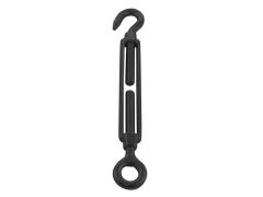 Spannschloss A4 M10, Auge-Haken, schwarz matt