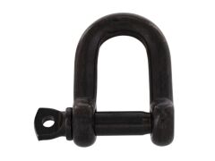Rundschäkel A4 10mm, schwarz matt