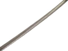 Edelstahldrahtseil hart/steif 1x19 sZ A4, 1570N/mm², 1,5mm (100m)