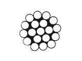 Edelstahldrahtseil hart/steif 1x19 sZ A4, 1570N/mm²,...