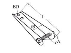Halter für Teleskop Badeleiter 3-Stufig - A4 für Art. Nr. 8437...