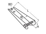 Halter für Teleskop Badeleiter 3-Stufig - A4...