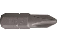 1/4" Schraubendreher-Bit-Einsätze Länge 25 mm Phillips Nr 2 extra schmal