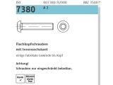 200 x ISO 7380-1 Flachkopfschrauben mit Innensechskant M8...