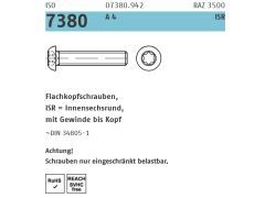 500 x ISO 7380-1 ISR Flachkopfschrauben mit Innensechsrund M5 x 30 -T25 Edelstahl A4