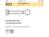 50 x DIN 933 Sechskantschrauben mit Gewinde bis Kopf M6 x...