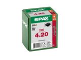 200 x SPAX HALBRUNDKOPF T-STAR PLUS T20 VOLLGEWINDE BLAX  4 x 20