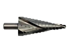 Stufenbohrer mit Spiralnut ECO HSS-Co 5% Gr.3  6-30 mm