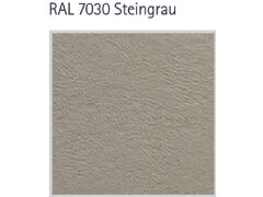 10er Pack Sichtschutzstreifen - Glatt / Lederstruktur - 191 x 2550mm - 1,1mm Premium - RAL 7030 Steingrau