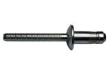 250 x H-Power Hochfeste Blindniet Edelstahl A2/ A2 Flachkopf 6,4x18,5 - Klemmbereich: 10,8-12,8mm