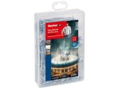 1 x fischer Meister-Box PowerFast II Senkkopfschrauben TG/VG TX (222 Teile)