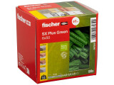 90 x fischer Dübel SX Plus Green 6x50