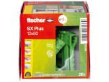 20 x fischer Dübel SX Plus Green 12x60