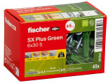 45 x fischer Dübel SX Plus Green 6x30 S
