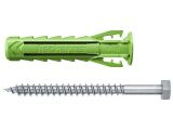 5 x fischer Dübel SX Plus Green 12x60 S K (3)