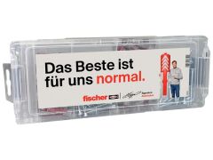 1 x fischer MiniFixTainer - DuoPower + Schrauben „Klopp Signature“ (160 Teile)