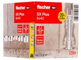 120 x fischer Dübel SX Plus 8x40 +20%