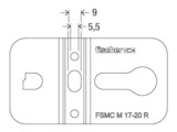 50 x fischer PV-Clip FSMC M 17-20 R