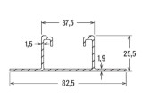 30 x fischer Profil SolarMetal P H50 400mm ALU für Trapezblech