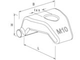 20 x fischer Trägerklammer TKLP M10