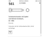 50 x Sechskantschrauben mit Zapfen DIN 561 22H / 8.8 Form...