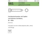 25 x Sechskantschrauben mit Zapfen DIN 561 22H / 8.8 Form...