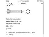 25 x Sechskantschraubenmit Ansatzspitze DIN 564 22H / 8.8...