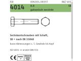 10 x Sechskantschrauben mit Schaft ISO 4014 8.8 CE M20 x...