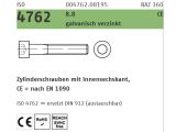 100 x Zylinderschrauben mit Innensechskant ISO 4762 8.8...