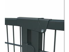 Sicherheits-Überwurf für Doppelstabmatten-Tor Rahmen 40 mm, Anthrazit (RAL 7016)