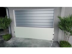 Hochwasser-Set 800 mm - Montage auf der Wand, pulverbeschichtet weiß