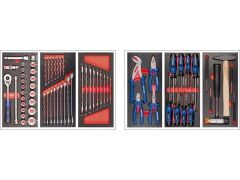 Werkstattwagen Bestückung für 2 Schubladen 67tlg